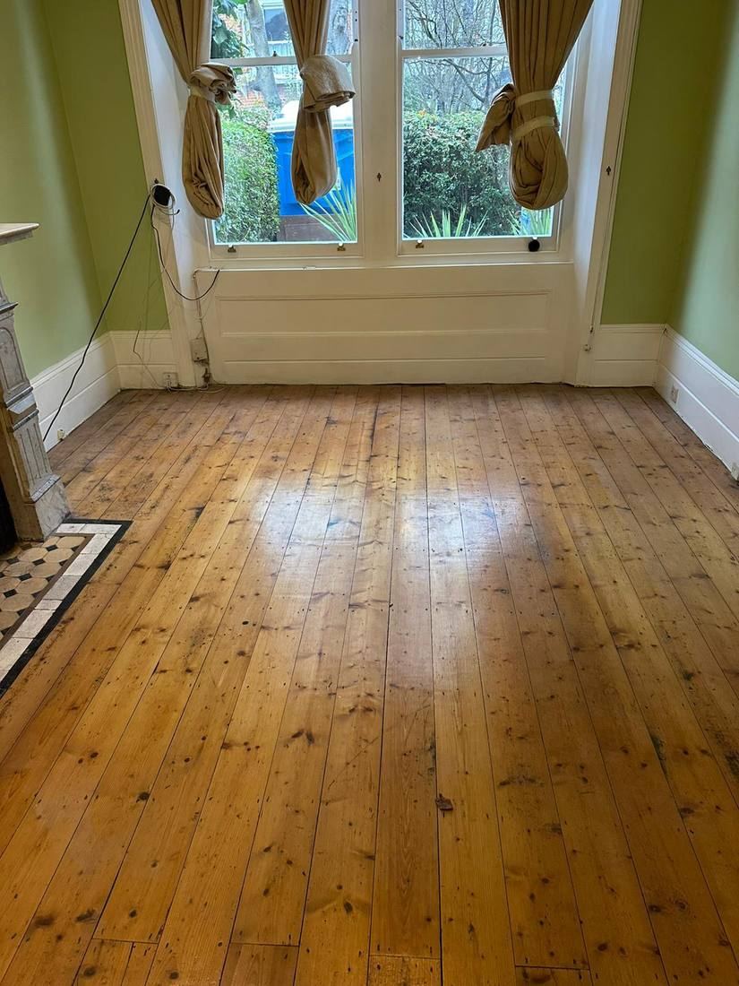 Before: Victorian Pine Floorboards