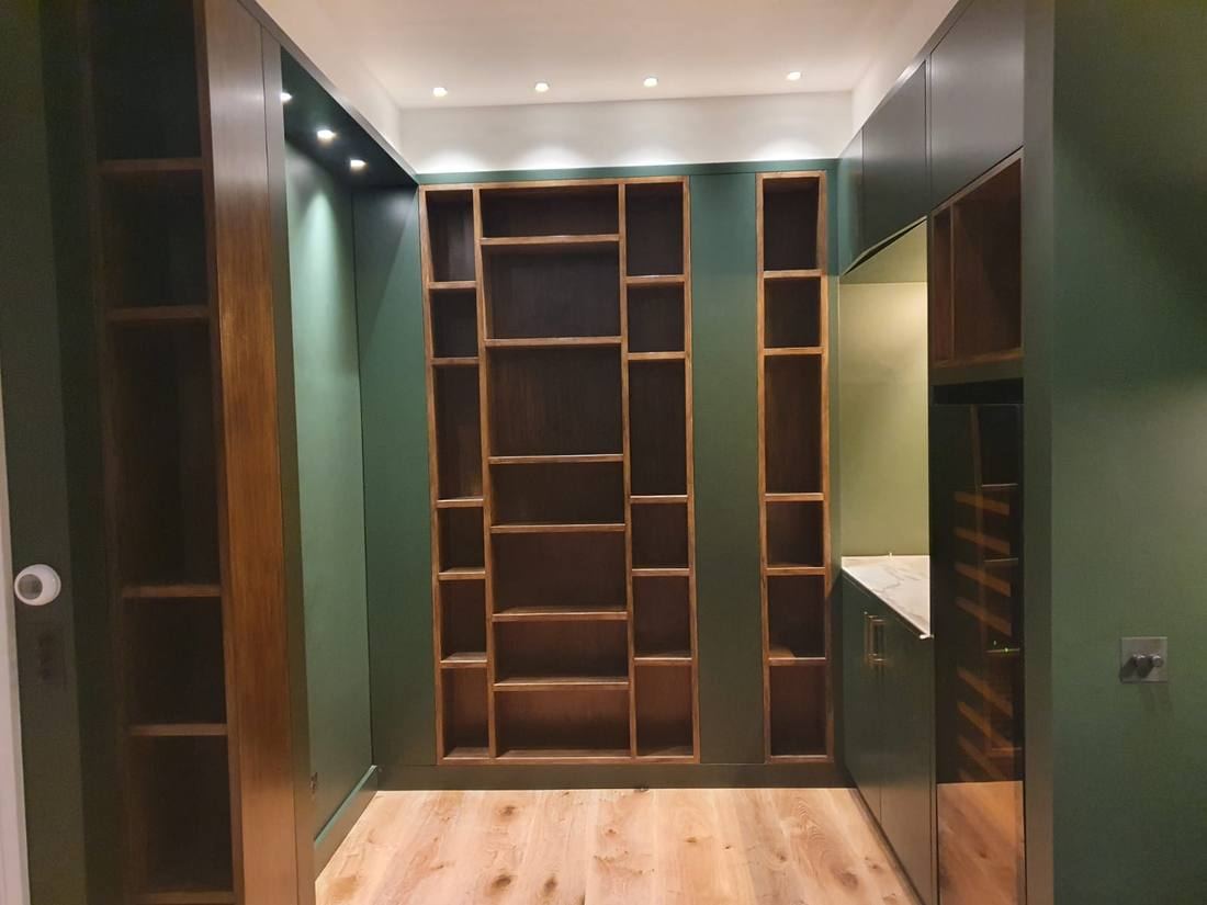 Bespoke Butler's Pantry in Forest Green
