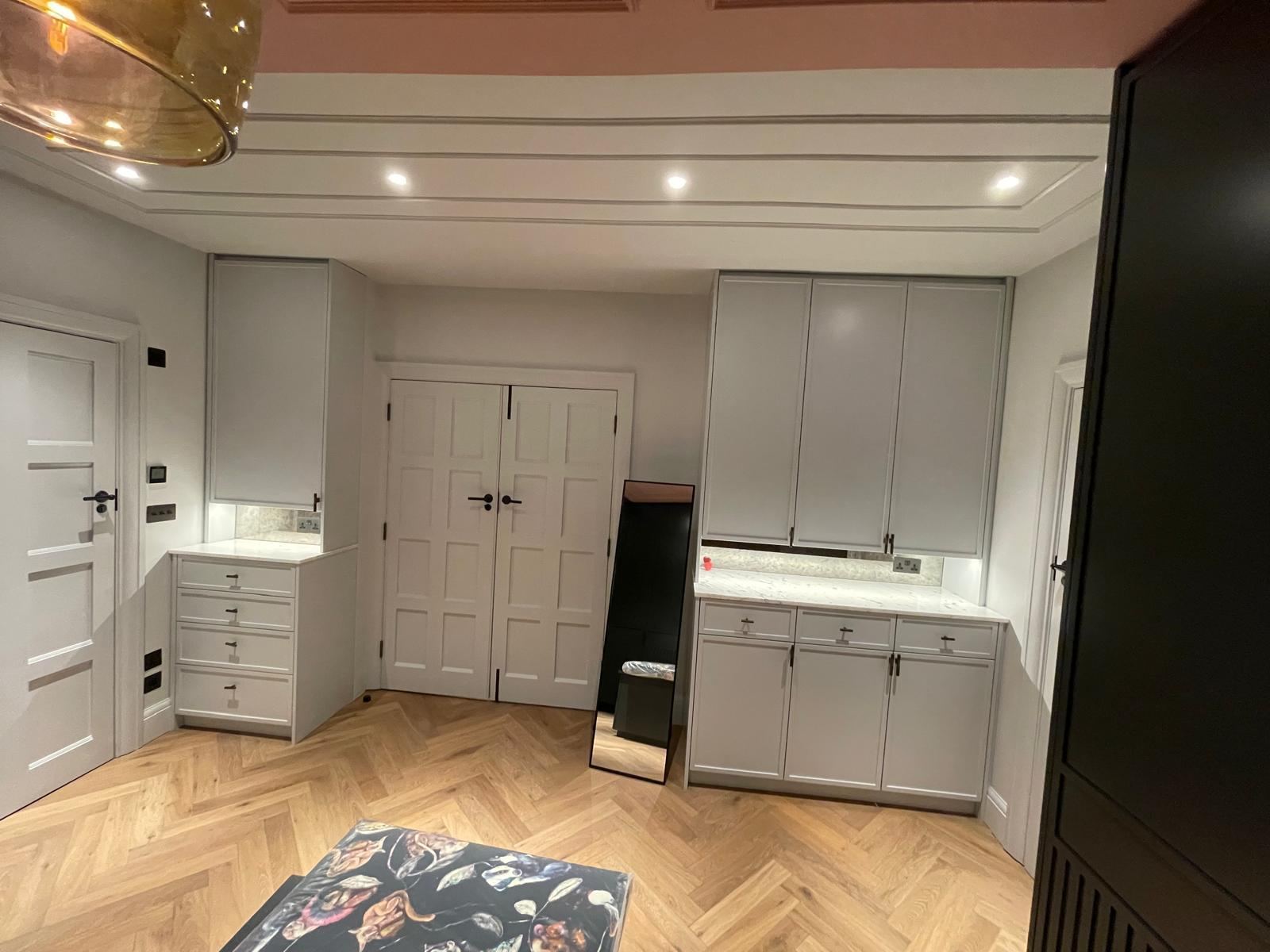 Bespoke Light Grey Dressing Room