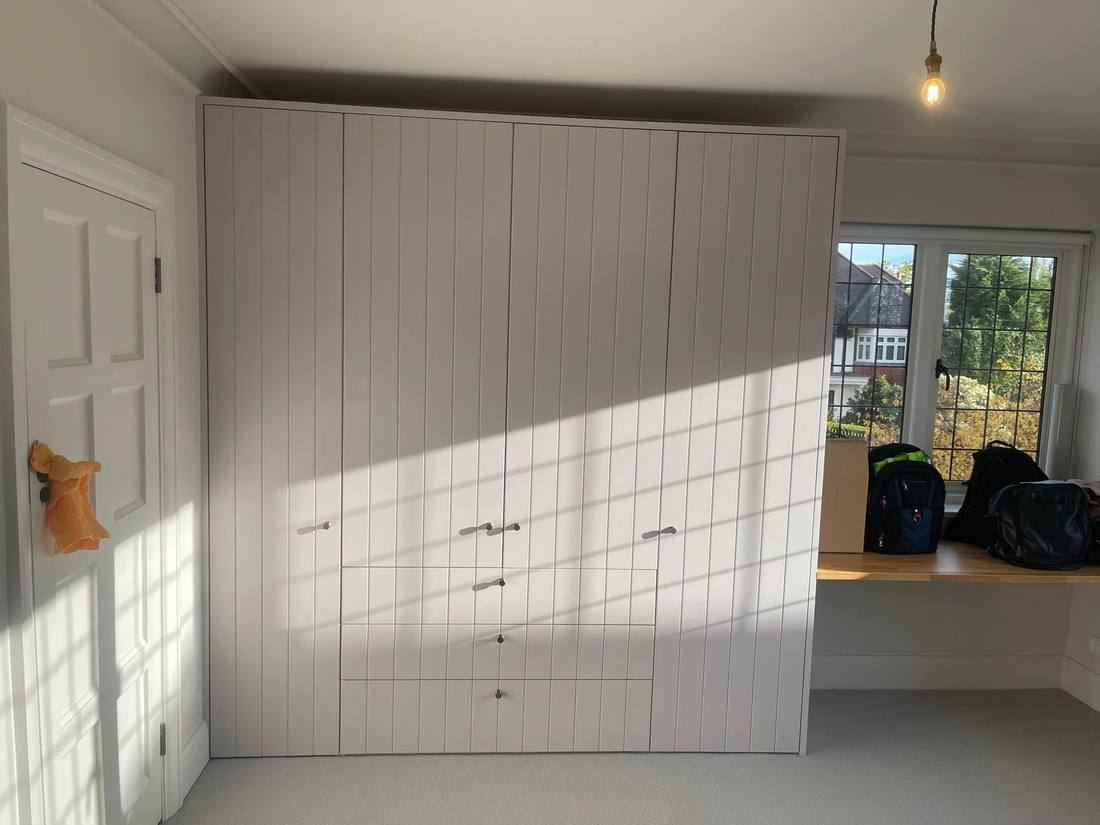 Light Grey Fitted Wardrobe