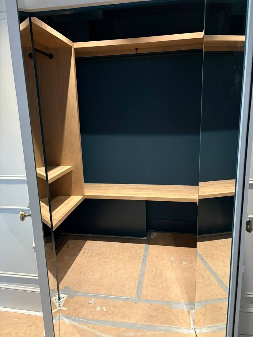 Walk-In Wardrobe — Navy Interior